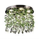 Candelabru LED Cristal LLC211/400GN Rotund, 22W, Lumina Rece/Calda/Neutra, Cristale Verzi, Crom Lucios Candelabre Cristal Default Title Alessandro Design