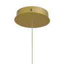 Lustra LED cu Telecomanda LT176/5GD, 69W, 5 Elemente, Lumina Rece/Clada/Neutra, Dimabila, Auriu, Inaltime Reglabila