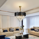 Candelabru Cristal BLOIS Nobile 5xE14, Diametru 40cm, Negru, Inaltime Reglabila