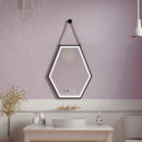 Oglinda LED Rectangulara, 55x70cm, Senzor MotionGlow Marcello, Sistem Dezaburire, Ceas & Termometru, Dimabila