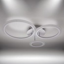 Lustra LED cu telecomanda BETTY 41W, 3 Cercuri, lumina Rece/Calda/Neutra, Dimabila, Alb