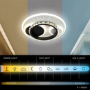 Lustra LED cu cristal ARIELLA 39W, Rotunda, Lumina Rece/Calda/Neutra, Negru Lustre LED Default Title Alessandro Design