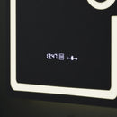 RESIGILAT [LUPA NECLARA] -Oglinda LED Rectangulara, 60x80cm, Eclat MotionGlow Marcello, Ceas & Termometru, Sistem Dezaburire, Lupa Cosmetica, Dimabila