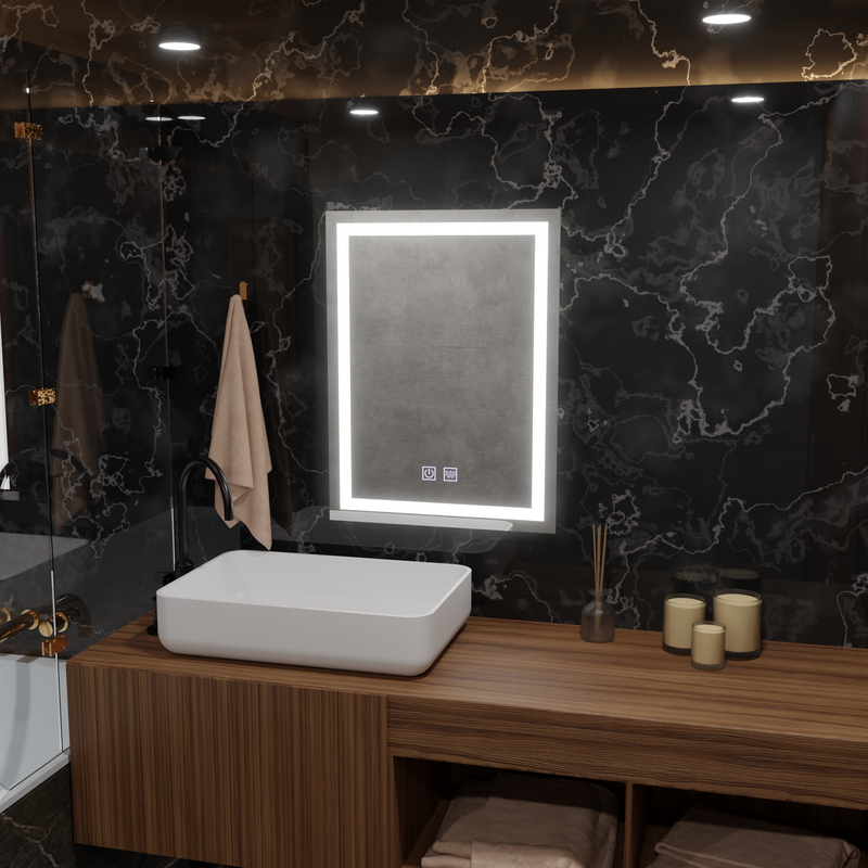 Oglinda LED Touch Dante, functie Dezaburire, 60x80cm, Lumina Rece