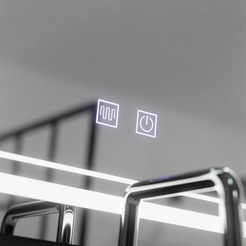 Oglinda LED Rectangulara, 50x70cm,  Koven Touch, Sistem Dezaburire,Dimabila