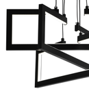 Lustra LED cu telecomanda ,Suspendata 71W, 3 Elemente, lumina Rece/Calda/Neutra, Dimabila, Inaltime Reglabila, Negru Lustre LED cu Telecomanda Default Title Alessandro Design