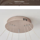 Lustra LED suspendata cu telecomanda FLAVIO 126W, lumina Rece/Calda/Neutra, Dimabila,Inaltime Reglabila, Auriu