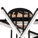 Lustra LED cu Telecomanda LT179/5BK, 68W, 5 Elemente, Lumina Rece/Clada/Neutra, Dimabila, Negru