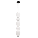 Lustra LED Suspendata cu Telecomanda 78W, LM510/5BK, Inaltime Reglabila, Lumina Calda/Rece/Neutra, Alb, Metal