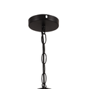 Lustra Suspendata Vintage, LV571/3BK, 3xE27, Maro, Metal si Sfoara