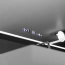 Oglinda LED Rectangulara 120x80 Aura Riflesso Puro MotionGlow Marcello, Sistem Dezaburire, Termometru si Ceas, Dimabila