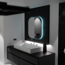 Oglinda LED Rectangulara 60x60 Aura Riflesso Puro MotionGlow Marcello, Sistem Dezaburire, Termometru si Ceas, Dimabila