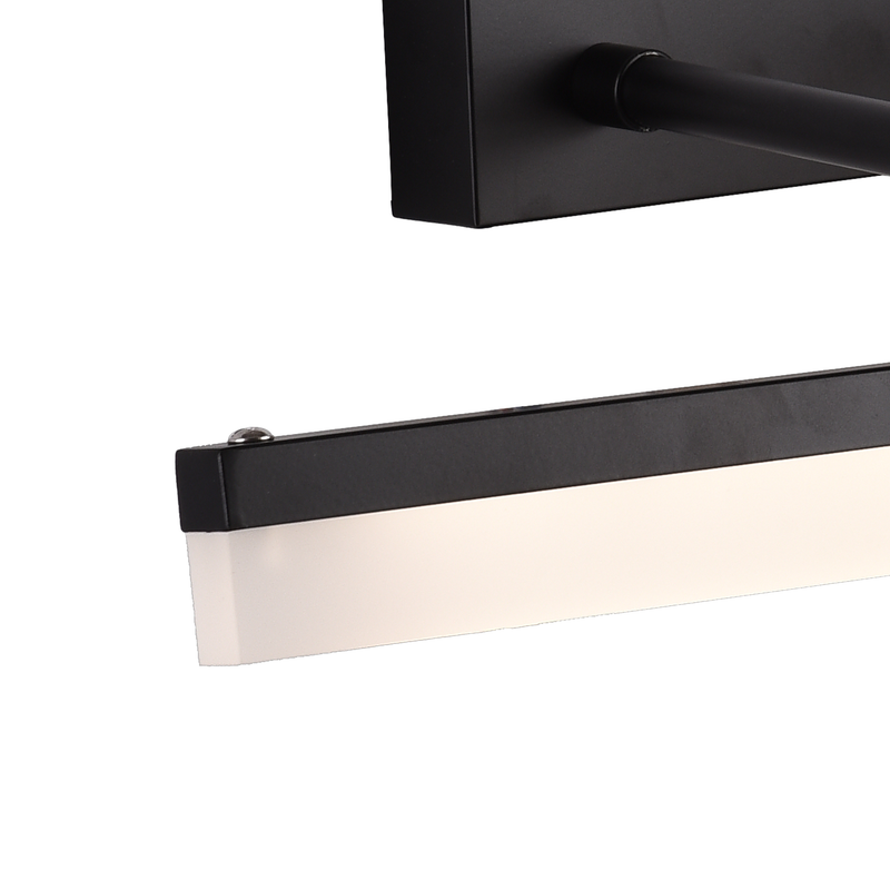 Aplica LED de Baie, MALAWI, 7W, liniara, lumina Neutra, Negru