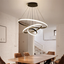 Lustra LED suspendata RICCI 81W, 3 Cercuri, lumina Rece/Calda/Neutra, Negru, Inaltime Reglabila Lustre Moderne Default Title Alessandro Design