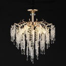 Candelabru Cristal STROZZI Eleganza 5xE14, Diametru 50cm, Auriu Candelabre Cristal Default Title Alessandro Design