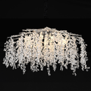 Candelabru Cristal CC8080/D800CH, 9x E14, Diametru 49cm, Crom