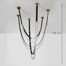 Candelabru Modern, LED, ARIA Largo, 31W, lumina Calda, Negru Candelabre Moderne Default Title Alessandro Design