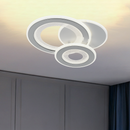 Lustra LED SQUARE 36W, 3 Cercuri, lumina Rece/Calda/Neutra, Alb