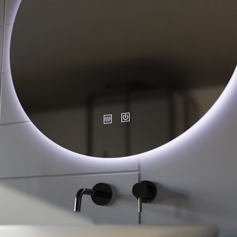 Oglinda LED Rotunda, 60cm, Isolda, Touch, Sistem Dezaburire