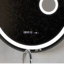 Oglinda LED Rotunda, 60cm, Micah Senzor MotionGlow Marcello, Sistem Dezaburire, Ceas & Termometru, Lupa Cosmetica, Dimabila
