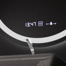 Oglinda LED Rotunda, 80cm, Celeste MotionGlow Marcello, Sistem Dezaburire, Ceas & Termometru, Dimabila