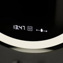 Oglinda LED Rotunda, 60cm, Celeste MotionGlow Marcello, Sistem Dezaburire, Ceas & Termometru, Dimabila