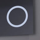 Oglinda LED Rectangulara, 80x60cm, Precision MotionGlow Marcello, Sistem Dezaburire, Ceas & Termometru, Lupa Cosmetica, Dimabila