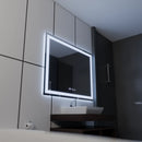 Oglinda LED Rectangulara 120x80cm Vérité MotionGlow Marcello, Sistem Dezaburire, Ceas & Termometru, Dimabila