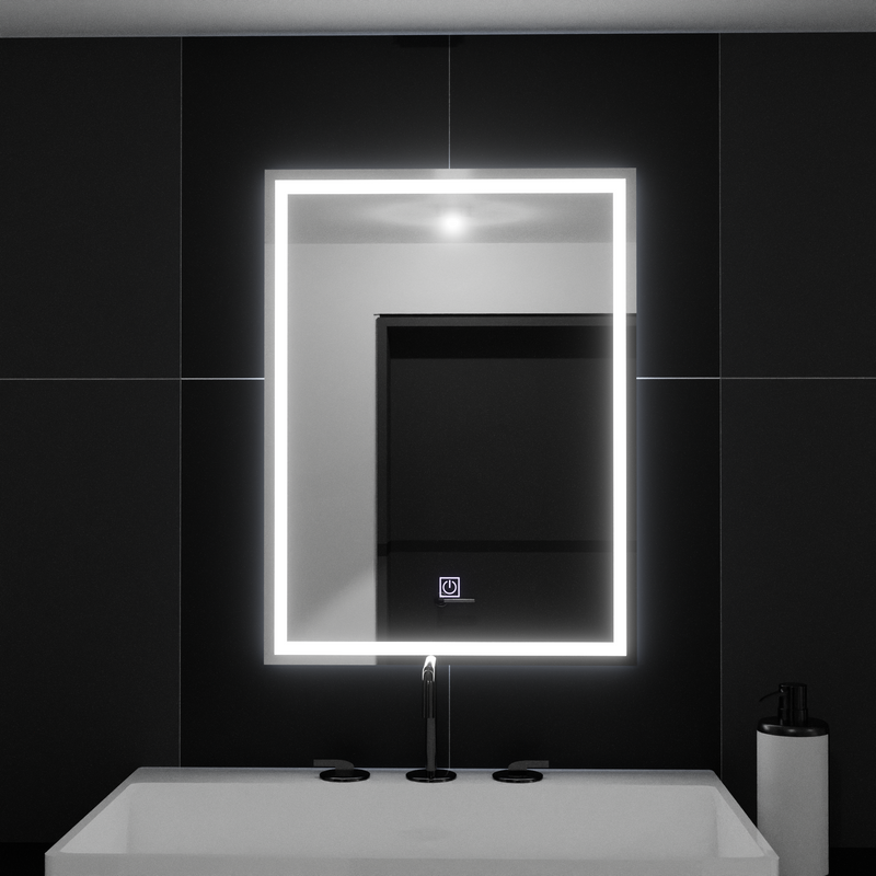 Oglinda LED Rectangulara, 60x80cm, FRAME Basic Touch
