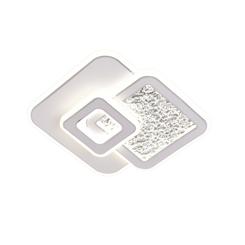 Lustra LED KOMPACTO 36W, 3 Patrate, lumina Rece/Calda/Neutra, Alb