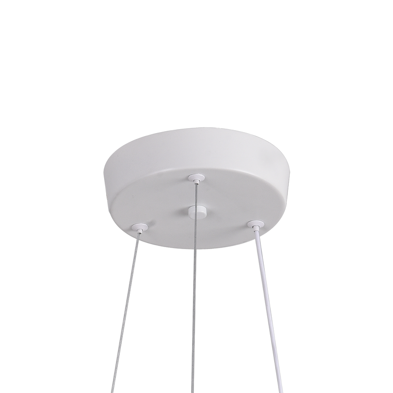 Lustra LED LT187WH, Cristal si Metal, 52W, Dimabila, Inaltime Reglabila, lumina Rece/Calda/Neutra, Iluminat Luxos