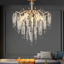 Candelabru Cristal STROZZI Eleganza 5xE14, Diametru 50cm, Auriu Candelabre Cristal Default Title Alessandro Design