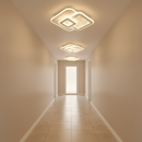 Lustra LED KOMPACTO 56W, 3 Patrate, lumina Rece/Calda/Neutra, Alb Lustre LED Default Title Alessandro Design