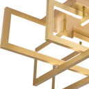 Lustra LED cu telecomanda 96W, 4 Elemente, lumina Rece/Calda/Neutra, Dimabila, Auriu