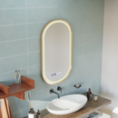 Oglinda LED Touch Impora Sistem Dezaburire 50x80 cm Rama Rose Gold