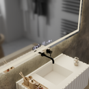 Oglinda LED Rectangulara, 120x60cm, Verite MotionGlow Marcello, Sistem Dezaburire, Ceas & Termometru, Dimabila