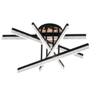 Lustra LED cu Telecomanda LT179/5BK, 68W, 5 Elemente, Lumina Rece/Clada/Neutra, Dimabila, Negru