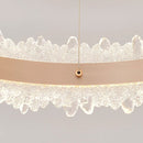 Lustra LED suspendata cu Telecomanda FOSCO Duo 126W, lumina Rece/Calda/Neutra, Dimabila,Inaltime Reglabila, Auriu