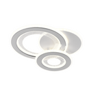 Lustra LED SQUARE 36W, 3 Cercuri, lumina Rece/Calda/Neutra, Alb