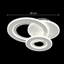 Lustra LED 53W, 3 Cercuri, lumina Rece/Calda/Neutra, Alb Lustre LED Default Title Alessandro Design