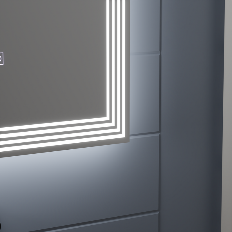 Oglinda LED Rectangulara, Dezaburire, 80x60cm, ADIS Basic Touch