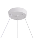 Lustra LED LT188WH, Cristal si Metal, 40W, Dimabila, Inaltime Reglabila, Lumina Rece/Calda/Neutra, Iluminat Luxos