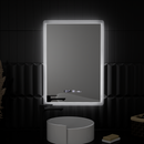 Oglinda LED Rectangulara, 50x70cm, ELANCEE Senzor MotionGlow Marcello, Sistem Dezaburire, Ceas & Termometru, Dimabila