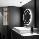 Oglinda LED Rotunda, 60cm, July Touch Marcello, Sistem Dezaburire, Ceas & Termometru, Dimabila