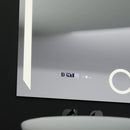 Oglinda LED Rectangulara, 60x80cm, Precision MotionGlow Marcello, Sistem Dezaburire, Ceas & Termometru, Lupa Cosmetica, Dimabila