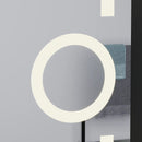 Oglinda LED Rectangulara, 60x80cm, Eclat MotionGlow Marcello, Ceas & Termometru, Sistem Dezaburire, Lupa Cosmetica, Dimabila