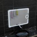 Oglinda LED Rectangulara, 80x60cm, Eclat MotionGlow Marcello, Sistem Dezaburire, Ceas & Termometru, Lupa Cosmetica, Dimabila