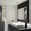 Oglinda LED Rectangulara 120x80 Aura Riflesso Puro MotionGlow Marcello, Sistem Dezaburire, Termometru si Ceas, Dimabila