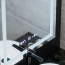 Oglinda LED Rectangulara, 75x90cm, Verite MotionGlow Marcello, Sistem Dezaburire, Ceas & Termometru, Dimabila