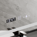 Oglinda LED Rectangulara, 60x80cm, Verite Majeste Noir Motion Glow Marcello, Sistem Dezaburire, Ceas & Termometru, Dimabila